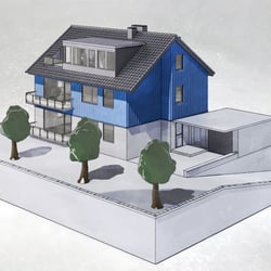 Handgezeichneter Look des Hauses