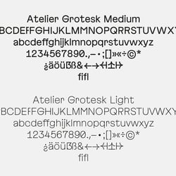 AFF Galerie – Custom Typeface