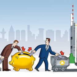 Infografik „Sparen + Investieren“