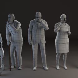 3D-Characters Wireframe