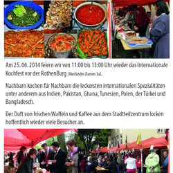 Internationales Kochfest in Rothenburgsort