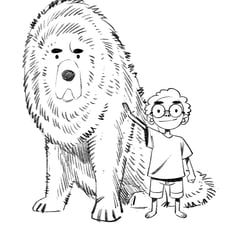 Boy and his dog