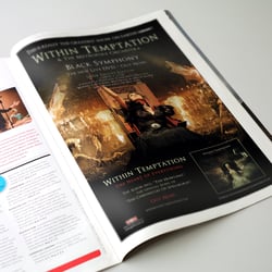 Anzeigengestaltung „Within Temptation“ (GUN Rec.)