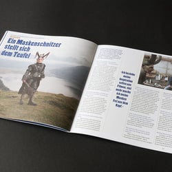Doppelseite mit Interview