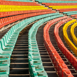 colored seats