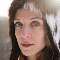 Diana in typical Sami clothes