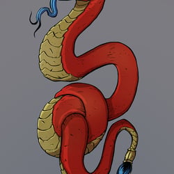 Paint’n’Snake, Tusche & Adobe Photoshop