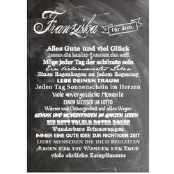 Chalkboard, Tafelbild zum Geburtstatg