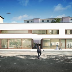 Architekturvisualisierung Wohn und Geschäftshaus
