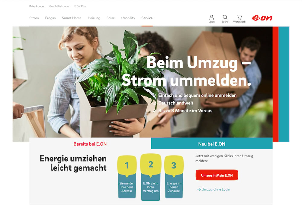 Startseite e.on Umzug