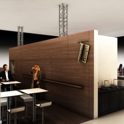 Franke Kitchen Solutions. Messestand. 3D Visualiserung.