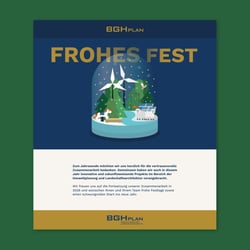 Weihnachtsgruß für die BGHPlan Umweltplanung und Landschaftarchitektur GmbH