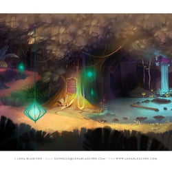 Layout und Backgroundpainting für ein Spieleerlebnis mit Parallaxe-Effekt, Children of Lumera