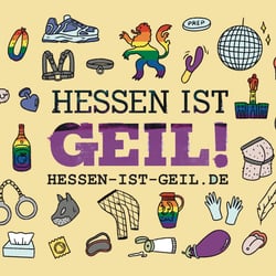 Hessen ist Geil Postkarte – Hessische Aidshilfe