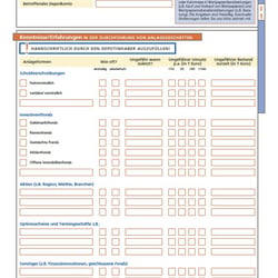 Formulargestaltung (Print) für die Hannoversche Volksbank.direkt