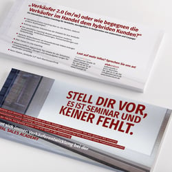 Flyer für die Digital Sales Academy von elaboratum und carpego