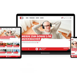 Agentur HALMA Leistungen Digital: Donau 3FM