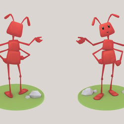 AnteMe, 3D game character