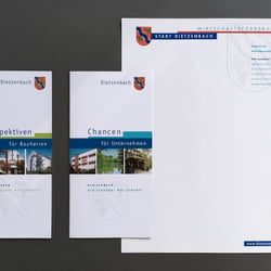 Stadt Dietzenbach Broschüre + Briefpapiere
