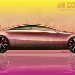 Audi A8 Rendering nach meiner Handzeichnung