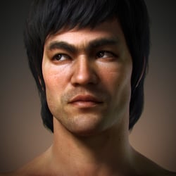 3D Porträt – „Bruce Lee“