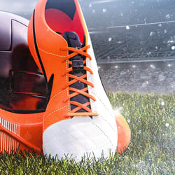 Produktrendering von Fußballschuhen