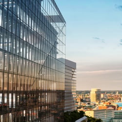 Außenvisualisierung des neuen Finanzministeriums in Düsseldorf