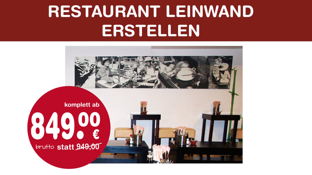 Restaurant-Leinwand erstellen | Layout gestalten