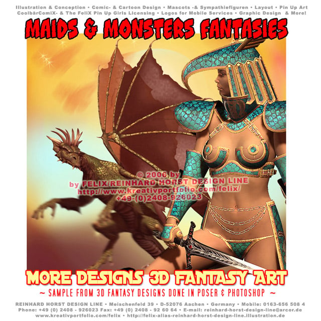 3D Artwork in Poser & Photoshop erstellt