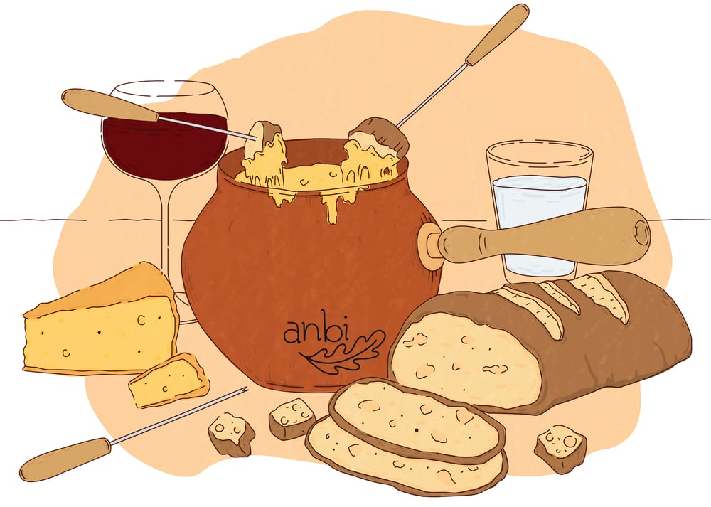 Foodillustration – Fondue