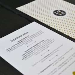 Hochzeits-Papeterie | Polkadots | Organisatorisches