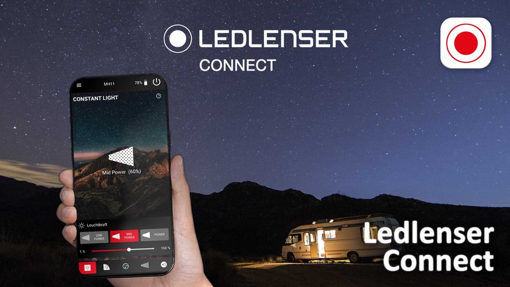 Ledlenser Connect Bluetooth App für Stirnleuchten