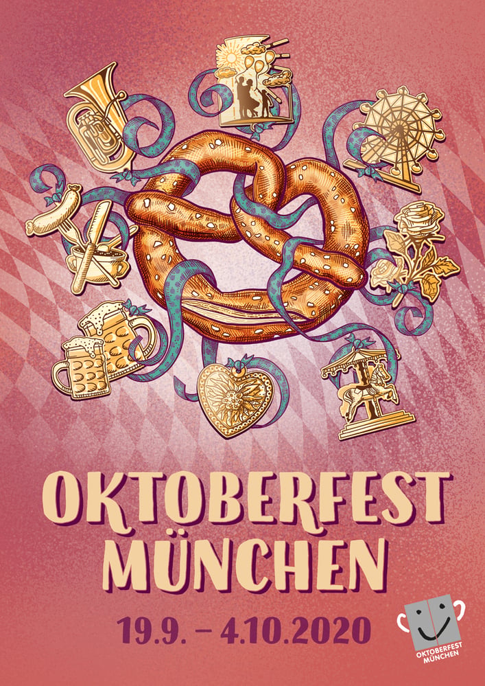 Siegermotiv des Plakatwettbewerbs Oktoberfest München 2020