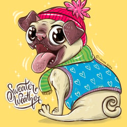 Mischung aus Illustrationen, Charakterdesign, Maskottchen