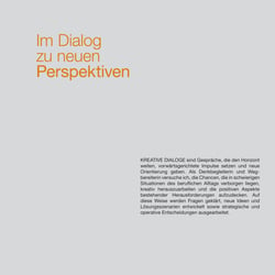 Kunde: Kreative Dialoge Berlin, Unternehmensbroschüre (Innenseite)