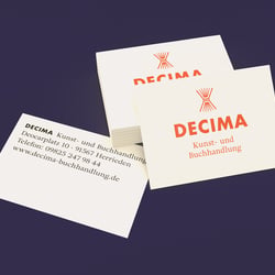 Decima Logo, Visitenkarten