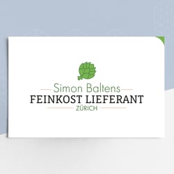 Visitenkarten für ein Feinkostgeschäft