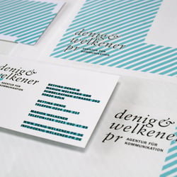 denig und welkener – Entwicklung des Erscheinungsbildes und Erstellung der Drucksachen