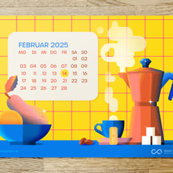 Freebie zum Download // Illustration + Kalendarium
