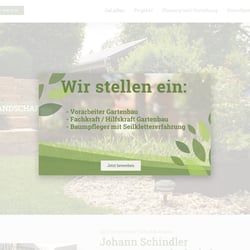 Webseite mit Stellenausschreibung