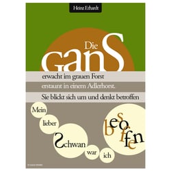 Gedichtbild Die Gans