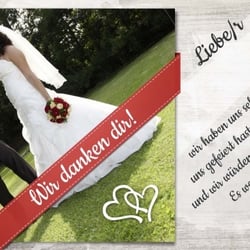 Dankeskarten Hochzeit