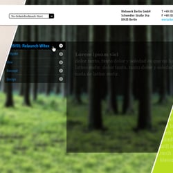 webwerk Berlin, Entwurf Startseite (Vorlage für Flash)