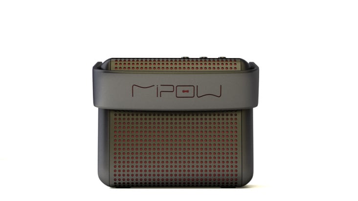 MiPow BOOM – portable Bluetooth-Lautsprecher.  Erstellt mit 3ds Max, Vray, Photoshop