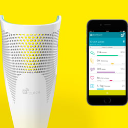 E-Crutch, smarte Gehhilfe + App