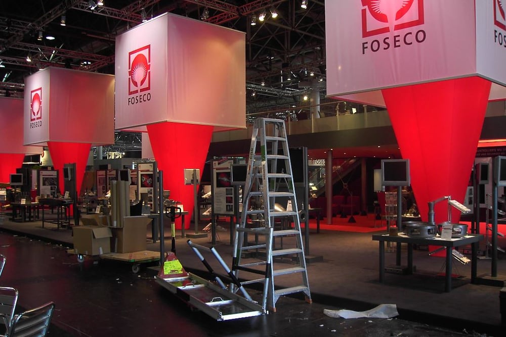 Foseco Messestand messedesign messebau Kirchheim/Teck, Stuttgart