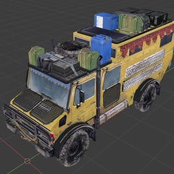 3D Modell des Expeditions-Fahrzeugs