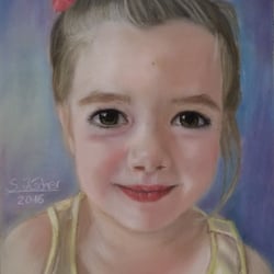 Kinderportrait in Pastell