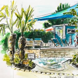 Pen & wash Skizze