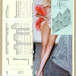 Analoge Collage „Glyphs“